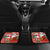 Canadian Christmas Car Mats A Merry Xmas Santa and Funny Moose - Wonder Print Shop