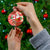 Canadian Christmas Ceramic Ornament A Merry Xmas Santa and Funny Moose - Wonder Print Shop