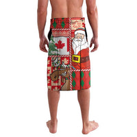 Canadian Christmas Lavalava A Merry Xmas Santa and Funny Moose - Wonder Print Shop