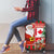 Canadian Christmas Luggage Cover A Merry Xmas Santa and Funny Moose - Wonder Print Shop