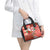 Canadian Christmas Shoulder Handbag A Merry Xmas Santa and Funny Moose