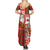 Canadian Christmas Summer Maxi Dress A Merry Xmas Santa and Funny Moose - Wonder Print Shop