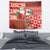 Canadian Christmas Tapestry A Merry Xmas Santa and Funny Moose - Wonder Print Shop