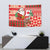 Canadian Christmas Tapestry A Merry Xmas Santa and Funny Moose - Wonder Print Shop