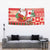 Canadian Christmas Tapestry A Merry Xmas Santa and Funny Moose - Wonder Print Shop