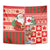 Canadian Christmas Tapestry A Merry Xmas Santa and Funny Moose - Wonder Print Shop