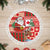 Canadian Christmas Tree Skirt A Merry Xmas Santa and Funny Moose - Wonder Print Shop