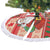 Canadian Christmas Tree Skirt A Merry Xmas Santa and Funny Moose - Wonder Print Shop