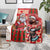 Canadian Christmas Blanket Santa Hoho Holiday - A Beaver and Moose