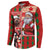 Canadian Christmas Button Sweatshirt Santa Hoho Holiday - A Beaver and Moose - Wonder Print Shop