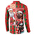Canadian Christmas Button Sweatshirt Santa Hoho Holiday - A Beaver and Moose - Wonder Print Shop