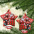 Canadian Christmas Ceramic Ornament Santa Hoho Holiday - A Beaver and Moose - Wonder Print Shop