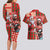 Canadian Christmas Couples Matching Long Sleeve Bodycon Dress and Hawaiian Shirt Santa Hoho Holiday - A Beaver and Moose - Wonder Print Shop