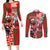 Canadian Christmas Couples Matching Long Sleeve Bodycon Dress and Long Sleeve Button Shirt Santa Hoho Holiday - A Beaver and Moose - Wonder Print Shop