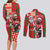 Canadian Christmas Couples Matching Long Sleeve Bodycon Dress and Long Sleeve Button Shirt Santa Hoho Holiday - A Beaver and Moose - Wonder Print Shop