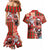 Canadian Christmas Couples Matching Mermaid Dress and Hawaiian Shirt Santa Hoho Holiday - A Beaver and Moose - Wonder Print Shop