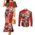 Canadian Christmas Couples Matching Mermaid Dress and Long Sleeve Button Shirt Santa Hoho Holiday - A Beaver and Moose