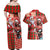 Canadian Christmas Couples Matching Off Shoulder Maxi Dress and Hawaiian Shirt Santa Hoho Holiday - A Beaver and Moose - Wonder Print Shop