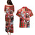 Canadian Christmas Couples Matching Puletasi and Hawaiian Shirt Santa Hoho Holiday - A Beaver and Moose - Wonder Print Shop