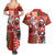 Canadian Christmas Couples Matching Summer Maxi Dress and Hawaiian Shirt Santa Hoho Holiday - A Beaver and Moose - Wonder Print Shop