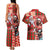 Canadian Christmas Couples Matching Tank Maxi Dress and Hawaiian Shirt Santa Hoho Holiday - A Beaver and Moose - Wonder Print Shop