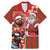 Canadian Christmas Family Matching Mermaid Dress and Hawaiian Shirt Santa Hoho Holiday - A Beaver and Moose - Wonder Print Shop