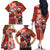 Canadian Christmas Family Matching Off The Shoulder Long Sleeve Dress and Hawaiian Shirt Santa Hoho Holiday - A Beaver and Moose - Wonder Print Shop