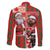 Canadian Christmas Family Matching Off The Shoulder Long Sleeve Dress and Hawaiian Shirt Santa Hoho Holiday - A Beaver and Moose - Wonder Print Shop