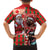 Canadian Christmas Family Matching Off Shoulder Maxi Dress and Hawaiian Shirt Santa Hoho Holiday - A Beaver and Moose - Wonder Print Shop