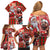 Canadian Christmas Family Matching Off Shoulder Short Dress and Hawaiian Shirt Santa Hoho Holiday - A Beaver and Moose - Wonder Print Shop