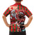 Canadian Christmas Family Matching Short Sleeve Bodycon Dress and Hawaiian Shirt Santa Hoho Holiday - A Beaver and Moose - Wonder Print Shop