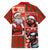 Canadian Christmas Family Matching Summer Maxi Dress and Hawaiian Shirt Santa Hoho Holiday - A Beaver and Moose - Wonder Print Shop