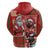Canadian Christmas Hoodie Santa Hoho Holiday - A Beaver and Moose - Wonder Print Shop