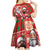 Canadian Christmas Kid Short Sleeve Dress Santa Hoho Holiday - A Beaver and Moose - Wonder Print Shop