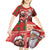 Canadian Christmas Kid Short Sleeve Dress Santa Hoho Holiday - A Beaver and Moose - Wonder Print Shop