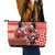 Canadian Christmas Leather Tote Bag Santa Hoho Holiday - A Beaver and Moose - Wonder Print Shop