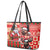 Canadian Christmas Leather Tote Bag Santa Hoho Holiday - A Beaver and Moose - Wonder Print Shop