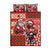 Canadian Christmas Quilt Bed Set Santa Hoho Holiday - A Beaver and Moose - Wonder Print Shop