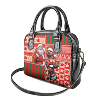 Canadian Christmas Shoulder Handbag Santa Hoho Holiday - A Beaver and Moose