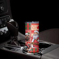 Canadian Christmas Skinny Tumbler Santa Hoho Holiday - A Beaver and Moose - Wonder Print Shop