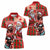 Canadian Christmas Women Polo Shirt Santa Hoho Holiday - A Beaver and Moose - Wonder Print Shop