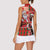 Canadian Christmas Women Sleeveless Polo Shirt Santa Hoho Holiday - A Beaver and Moose - Wonder Print Shop
