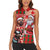 Canadian Christmas Women Sleeveless Polo Shirt Santa Hoho Holiday - A Beaver and Moose - Wonder Print Shop