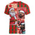 Canadian Christmas Women V-Neck T-Shirt Santa Hoho Holiday - A Beaver and Moose - Wonder Print Shop