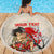 Personalised Japanese Culture Hawaii Style Beach Blanket Japanese Samurai with Hawaiian Pattern - Wonder Print Shop