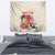 Personalised Japanese Culture Hawaii Style Tapestry Japanese Samurai with Hawaiian Pattern - Wonder Print Shop