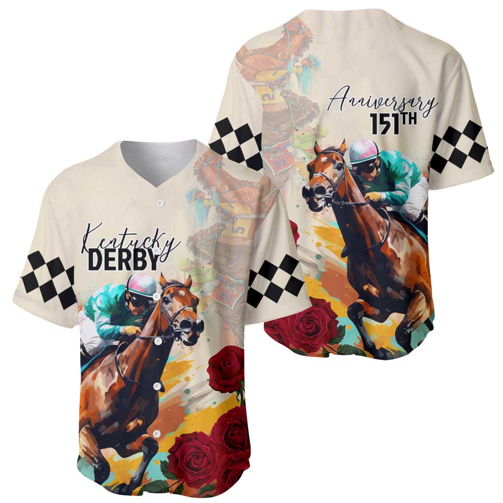 Kentucky Horse Racing 151st Anniversary Baseball Jersey LT03