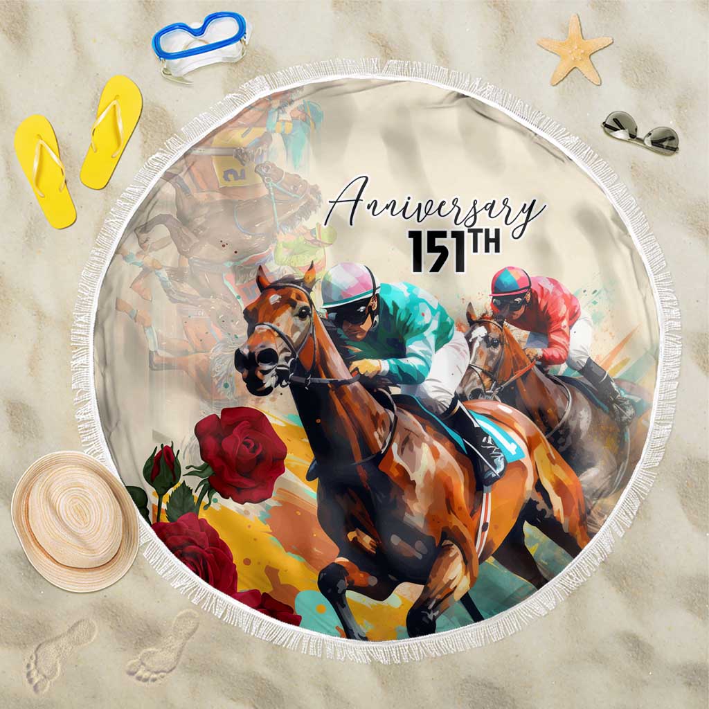 Kentucky Horse Racing 150th Anniversary Beach Blanket