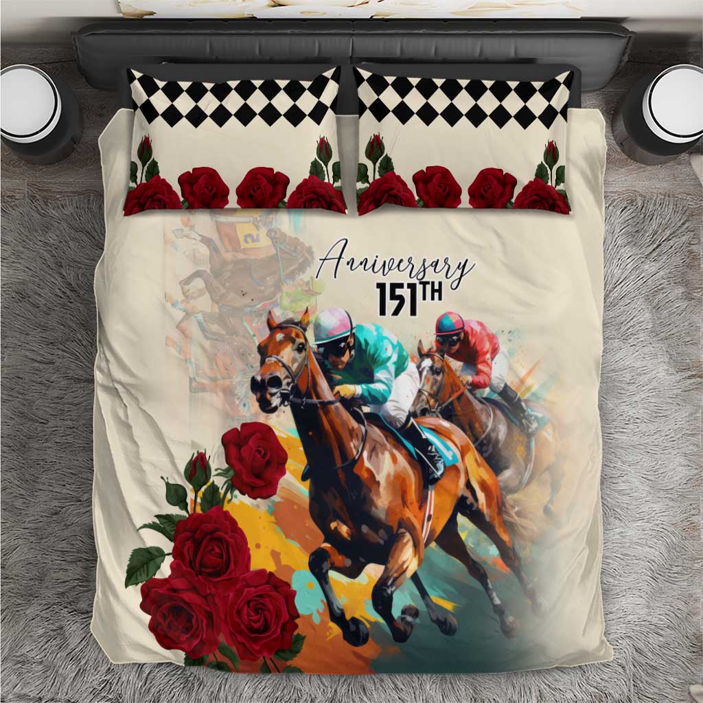 Kentucky Horse Racing 151st Anniversary Bedding Set LT03