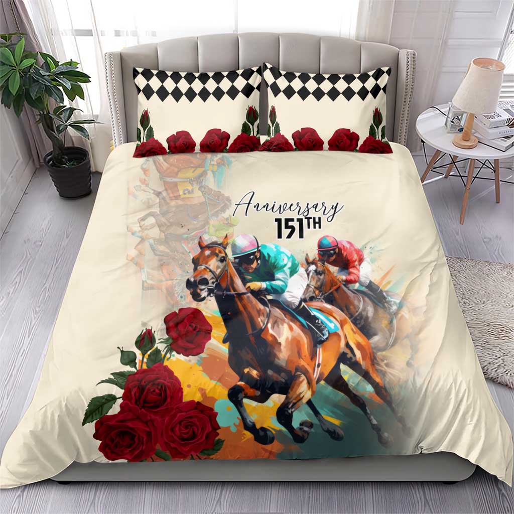 Kentucky Horse Racing 151st Anniversary Bedding Set LT03